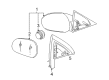 2008 Ford Mustang Car Mirror Diagram - 4R3Z-17K707-BA