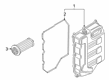 Ford Automatic Transmission Filter Diagram - J1KZ-7B301-A