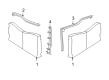 2004 Ford Excursion Weather Strip Diagram - 3C7Z-7843722-AA