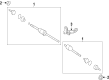 Ford Police Interceptor Utility Axle Shaft Diagram - BB5Z-3B436-M