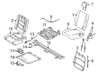 Ford Taurus X Seat Cover Diagram - 8A4Z-7463805-JC