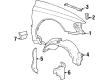 1999 Lincoln Continental Fender Diagram - F8OZ-16006-AA