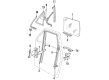 Ford E-250 Econoline Club Wagon Door Handle Diagram - E8UZ1522405A