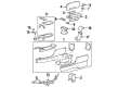 Mercury Center Console Latch Diagram - F5OY-54061A34-A