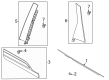 Ford Escape Door Moldings Diagram - LJ6Z-78255A35-AA
