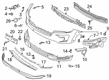 2018 Ford Explorer Bumper Diagram - JB5Z-17D957-BA