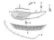 Lincoln Grille Diagram - GP5Z-8200-A