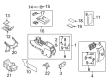 Lincoln MKX Center Console Base Diagram - 9A1Z-78045A36-AB