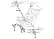 1993 Ford Thunderbird Seat Belt Diagram - F1SZ63611B09KK