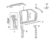 2008 Lincoln Mark LT Weather Strip Diagram - 4L3Z-16101C36-AA