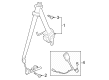 Ford Mustang Seat Belt Diagram - PR3Z-76611B09-LA