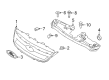 2010 Ford Taurus Grille Diagram - AG1Z-8200-AB