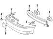 1992 Ford Taurus Bumper Diagram - F3DZ17D957A