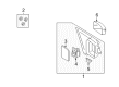 Mercury Car Mirror Diagram - 8G1Z-17683-F