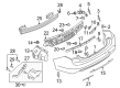 Lincoln Bumper Reflector Diagram - GD9Z-15A448-A