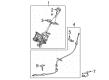2014 Ford Escape Automatic Transmission Shift Levers Diagram - EJ5Z-7210-KE