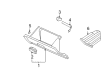 2007 Mercury Milan Glove Box Diagram - 6E5Z-54060T10-AB