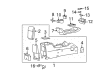 2007 Ford Escape Center Console Base Diagram - 5L8Z-78045A76-AAB