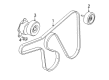 Mercury Tracer Drive Belt Diagram - 98SZ-8620-BF