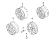 2008 Ford Taurus X Spare Wheel Diagram - 8F9Z-1007-A