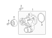 Ford Water Pump Pulley Diagram - 7R3Z-8509-A