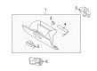 2008 Lincoln MKX Glove Box Diagram - 7A1Z-7806024-AB