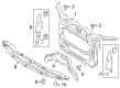 2014 Ford Edge Radiator Support Diagram - CT4Z-16138-A