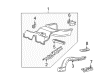 2004 Lincoln LS Floor Pan Diagram - 3W4Z-5411215-A
