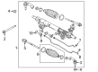 Ford Rack And Pinion Diagram - EU2Z-3V504-MRM