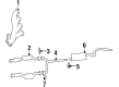 Mercury Grand Marquis Catalytic Converter Diagram - 1W7Z-5E212-A