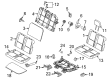 2012 Ford Transit Connect Seat Cover Diagram - BT1Z-1766600-HA