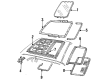 1997 Mercury Cougar Weather Strip Diagram - F7LZ-6351884-AA