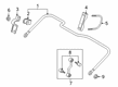 2017 Ford F-350 Super Duty Sway Bar Link Diagram - HC3Z-5K484-D