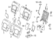 Ford Bronco Seat Cover Diagram - M2DZ-7866600-CK