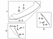 2020 Ford Escape Spoiler Diagram - LJ6Z-7844210-AMPTM