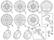 Ford Wheel Cover Diagram - LC3Z-1130-GCA