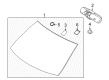 2011 Lincoln MKT Windshield Diagram - AE9Z-7403100-B