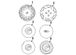 2000 Mercury Mystique Wheel Cover Diagram - F7RZ-1130-LA