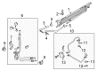 Ford Police Interceptor Sedan Automatic Transmission Oil Cooler Line Diagram - DG1Z-7W064-A