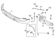 Ford F-150 Bumper Diagram - ML3Z-17757-FAPTM