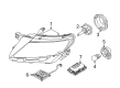 Lincoln Light Control Module Diagram - BA1Z-13K198-A