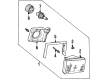 1990 Ford Mustang Headlight Bulb Diagram - E9ZZ-13007-B