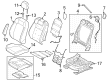 Ford Mustang Seat Cover Diagram - PR3Z-5464416-FA