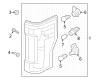 2023 Ford F-350 Super Duty Light Socket Diagram - LC3Z-13411-C