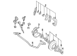 Ford F-250 Brake Backing Plate Diagram - EOTZ-2K004-F