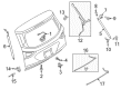 Ford Trunk Lid Lift Support Diagram - CJ5Z-78406A10-B