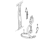 Mercury Mystique Seat Belt Diagram - F8RZ-54611B69-CAB