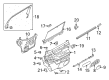 2017 Lincoln MKT Weather Strip Diagram - AE9Z-7425860-A