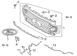 Ford Grille Diagram - LC3Z-8200-FA