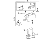 Ford Windstar Center Console Base Diagram - YF2Z-16045A36-AAA